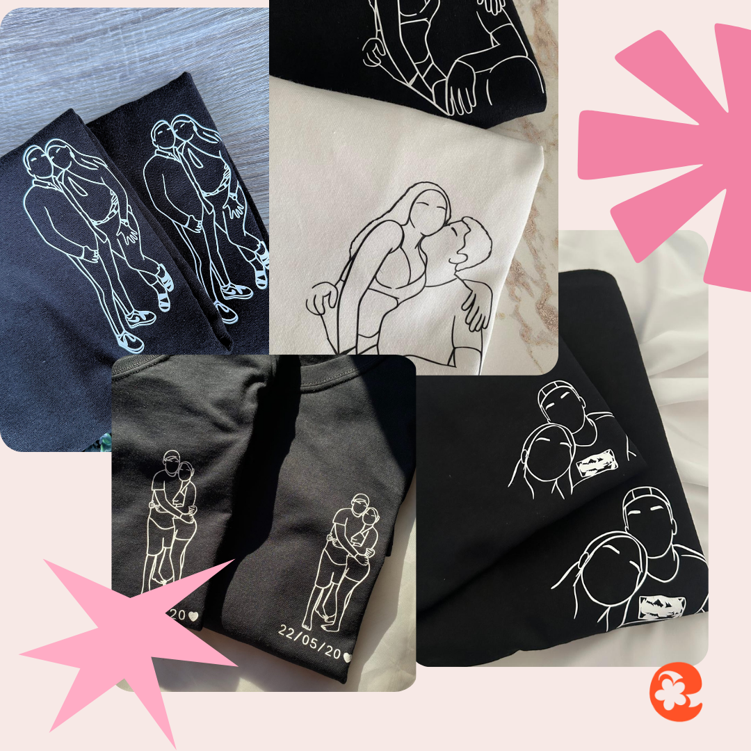 Playera con silueta