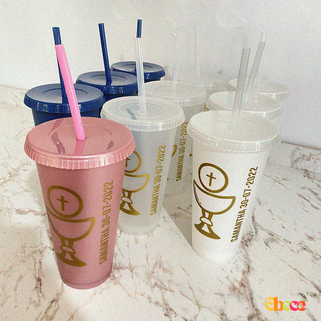 Vaso Bautizo/Boda/XV/Graduación