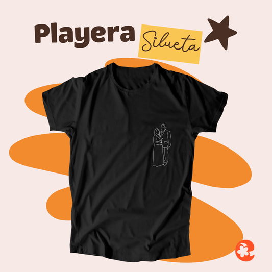Playera con silueta