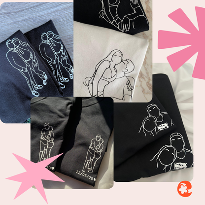 Playera con silueta