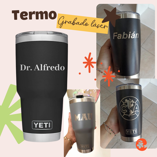 Termo con grabado láser