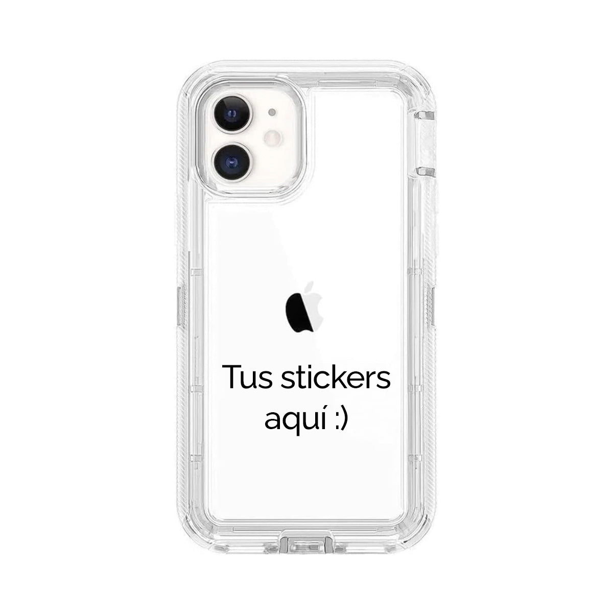 Tipo otterbox con stickers